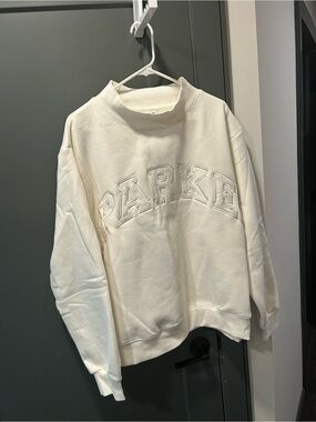 Parke ivory bridal collection crewneck sweatshirt L/XL